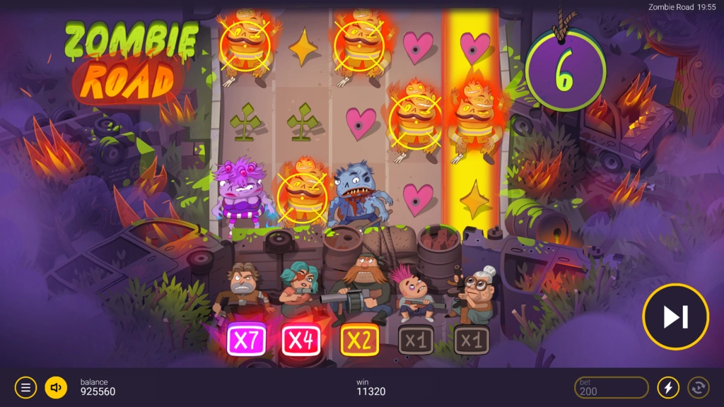 Zombie Road - Persistent Reel Multipliers in Free Spins Zombie Road - Persistent Reel Multipliers in Free Spins